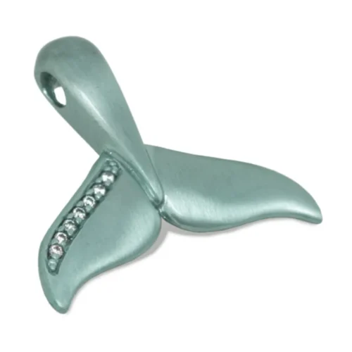 n°12pc Pinna Balena con pietre verde